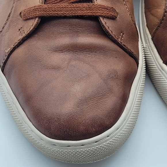 Banana Republic Nicklas Men's Size 10 Cognac Brown Leather Ortholite, Used - Picture 10 of 15